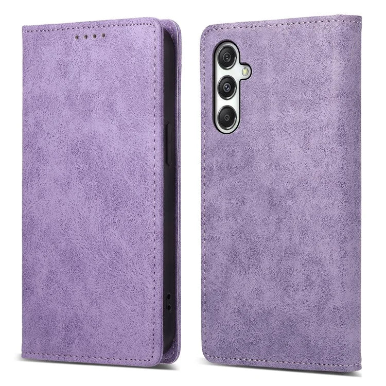 DF-05 For Samsung Galaxy M35 5G Wallet Case RFID Blocking PU Leather Phone Cover