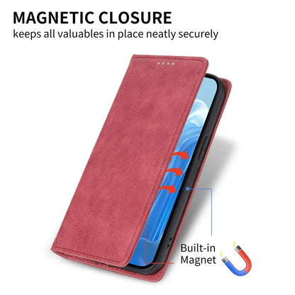 DF-05 For Samsung Galaxy M35 5G Wallet Case RFID Blocking PU Leather Phone Cover