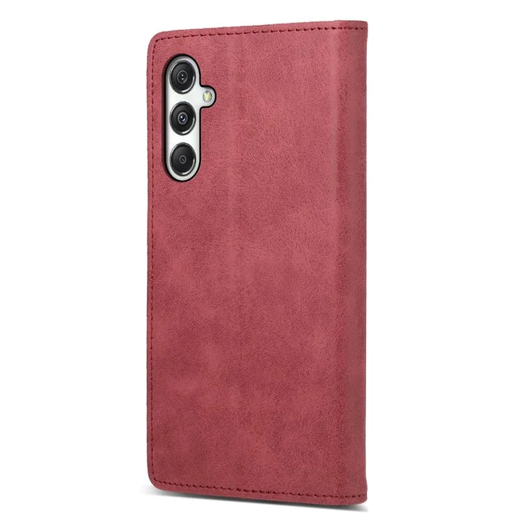 DF-05 For Samsung Galaxy M35 5G Wallet Case RFID Blocking PU Leather Phone Cover