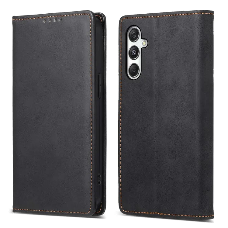 DF-05 For Samsung Galaxy M35 5G Wallet Case RFID Blocking PU Leather Phone Cover