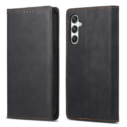 DF-05 For Samsung Galaxy M35 5G Wallet Case RFID Blocking PU Leather Phone Cover