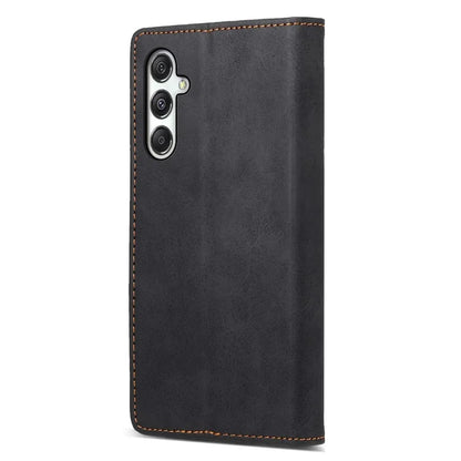 DF-05 For Samsung Galaxy M35 5G Wallet Case RFID Blocking PU Leather Phone Cover