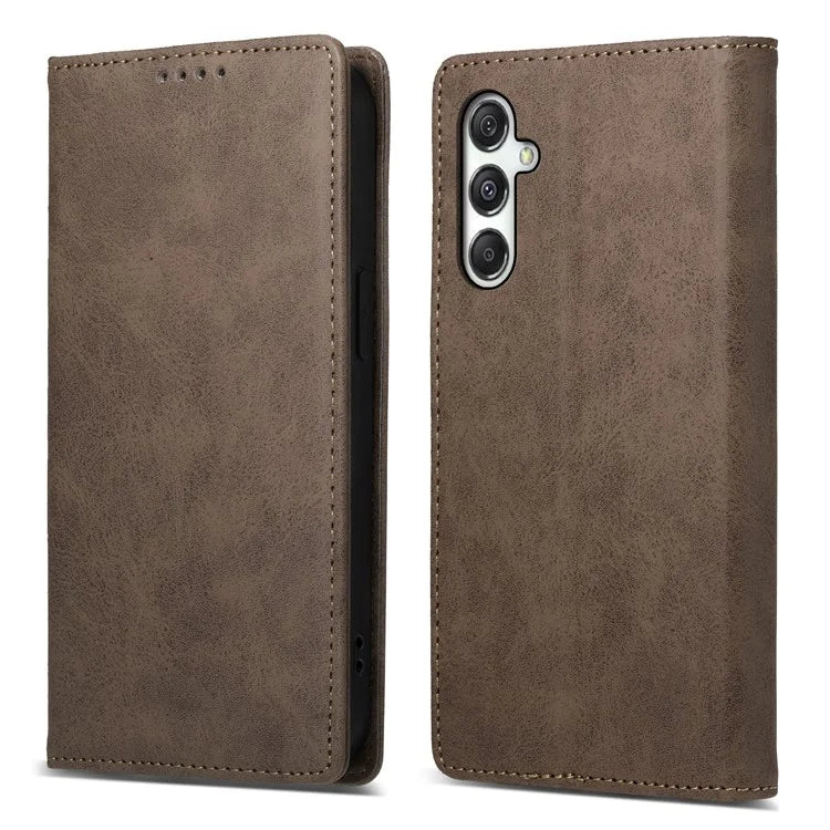 DF-05 For Samsung Galaxy M35 5G Wallet Case RFID Blocking PU Leather Phone Cover
