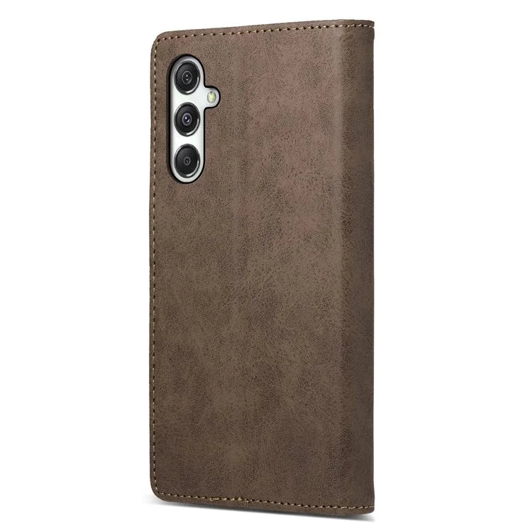 DF-05 For Samsung Galaxy M35 5G Wallet Case RFID Blocking PU Leather Phone Cover