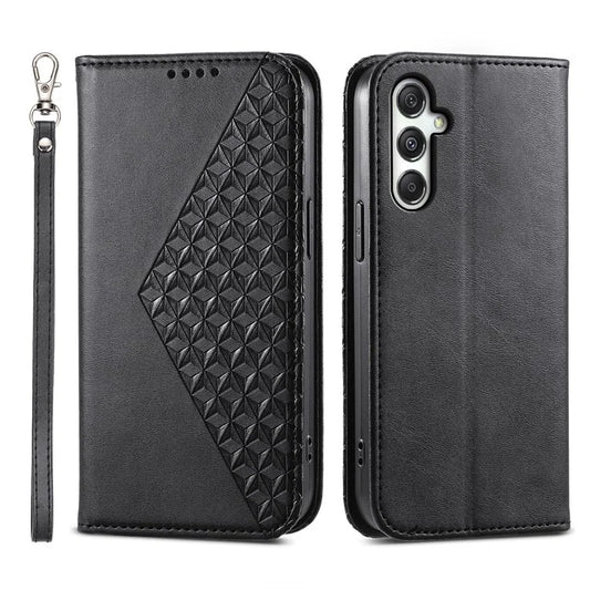 For Samsung Galaxy M35 5G Case Calf Texture PU Leather Phone Cover with Wallet