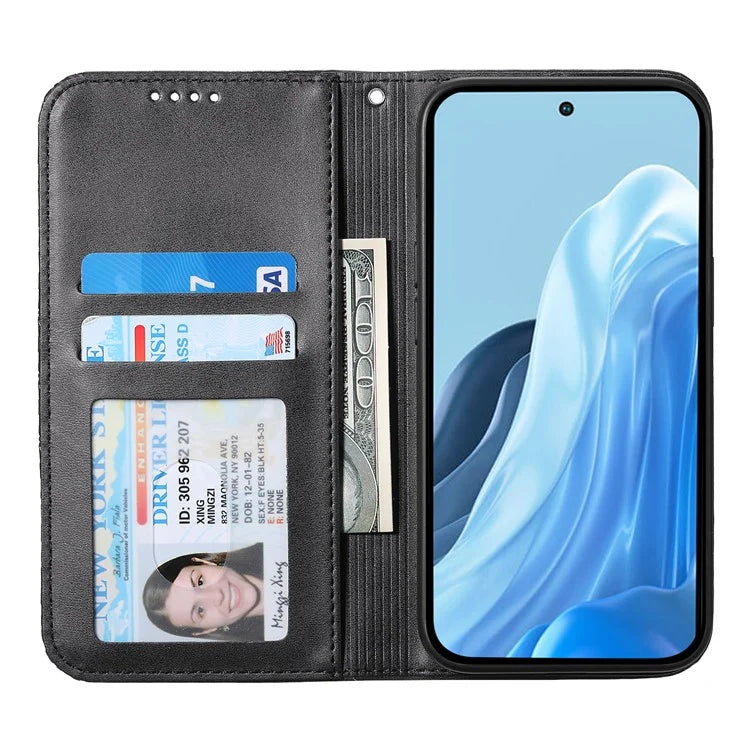 For Samsung Galaxy M35 5G Case Calf Texture PU Leather Phone Cover with Wallet