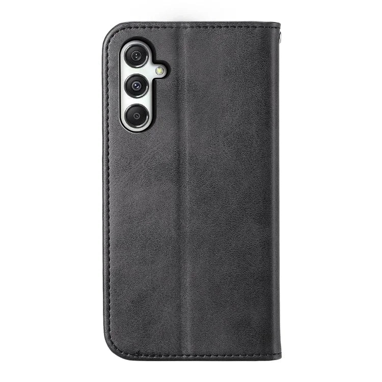 For Samsung Galaxy M35 5G Case Calf Texture PU Leather Phone Cover with Wallet