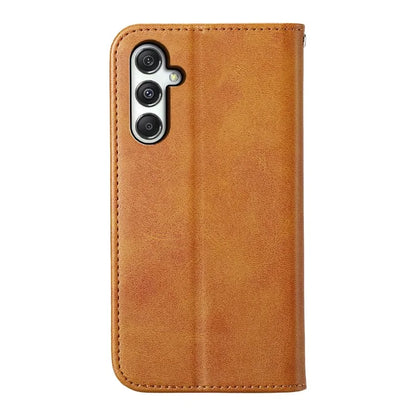 For Samsung Galaxy M35 5G Case Calf Texture PU Leather Phone Cover with Wallet