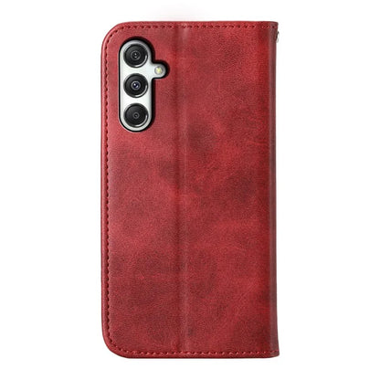 For Samsung Galaxy M35 5G Case Calf Texture PU Leather Phone Cover with Wallet