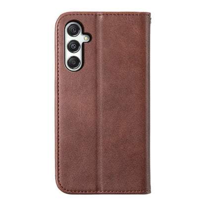 For Samsung Galaxy M35 5G Case Calf Texture PU Leather Phone Cover with Wallet