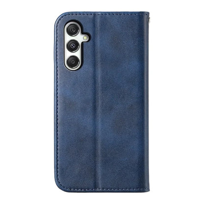 For Samsung Galaxy M35 5G Case Calf Texture PU Leather Phone Cover with Wallet
