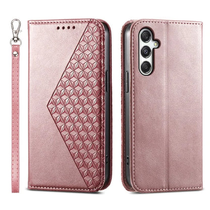 For Samsung Galaxy M35 5G Case Calf Texture PU Leather Phone Cover with Wallet