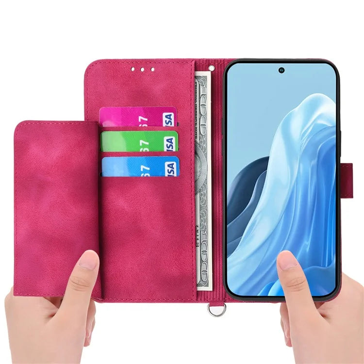 For Samsung Galaxy M35 5G Case Flower Pattern PU Leather Wallet Phone Cover with Strap