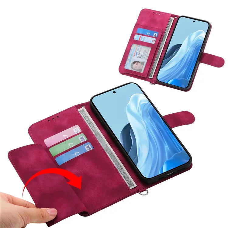 For Samsung Galaxy M35 5G Case Flower Pattern PU Leather Wallet Phone Cover with Strap