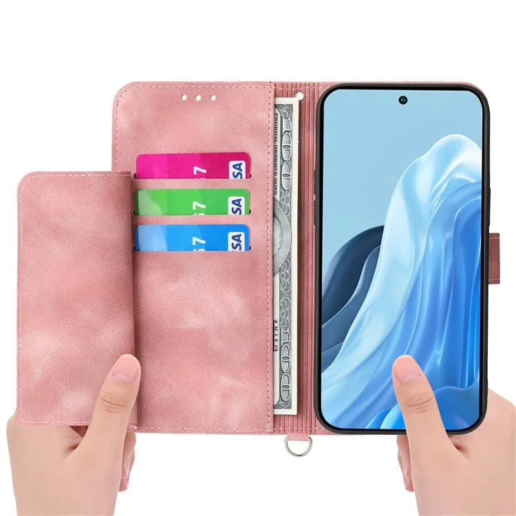 For Samsung Galaxy M35 5G Case Flower Pattern PU Leather Wallet Phone Cover with Strap