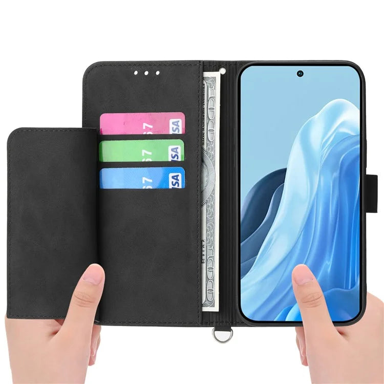 For Samsung Galaxy M35 5G Case Flower Pattern PU Leather Wallet Phone Cover with Strap