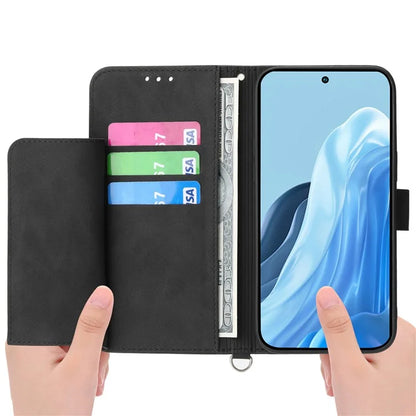 For Samsung Galaxy M35 5G Case Flower Pattern PU Leather Wallet Phone Cover with Strap