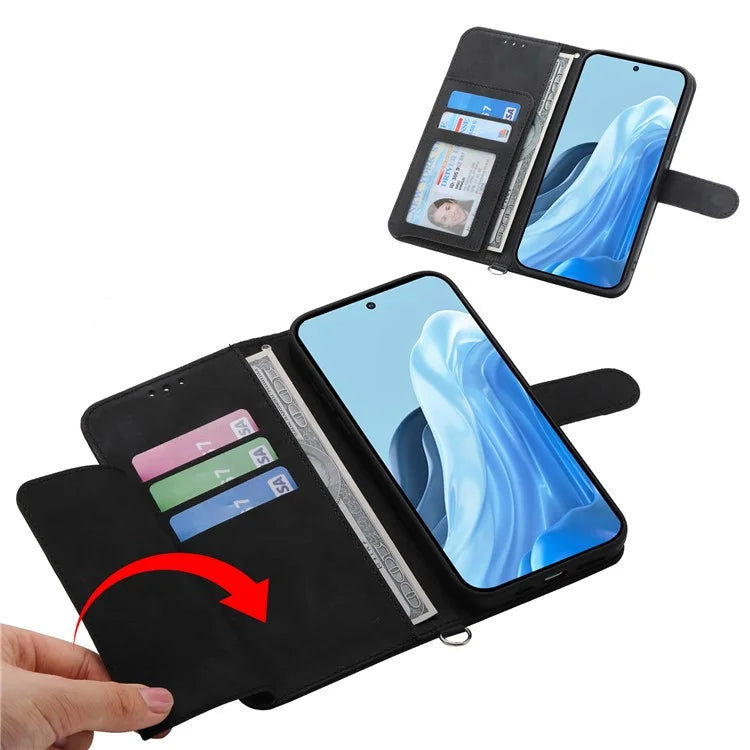 For Samsung Galaxy M35 5G Case Flower Pattern PU Leather Wallet Phone Cover with Strap