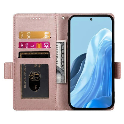 DF-010 For Samsung Galaxy M35 5G Stand Case PU Leather Wallet Phone Cover
