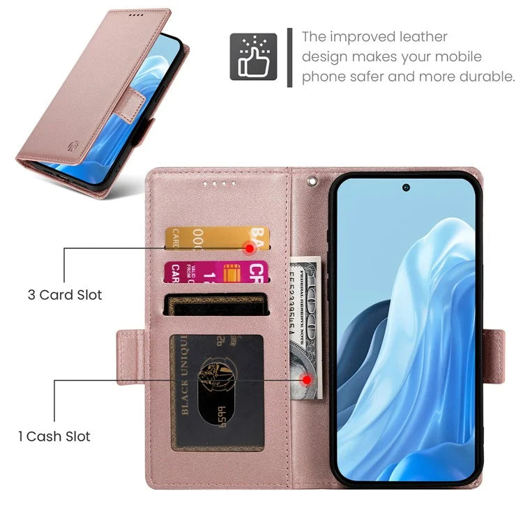 DF-010 For Samsung Galaxy M35 5G Stand Case PU Leather Wallet Phone Cover