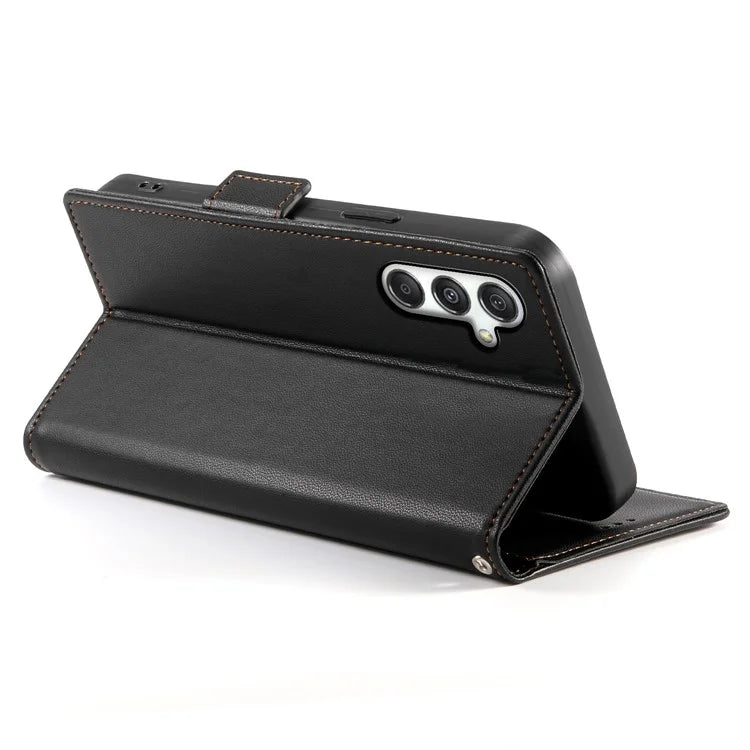 DF-010 For Samsung Galaxy M35 5G Stand Case PU Leather Wallet Phone Cover