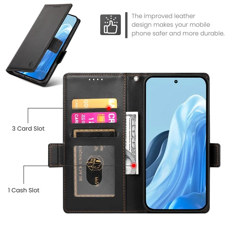 DF-010 For Samsung Galaxy M35 5G Stand Case PU Leather Wallet Phone Cover