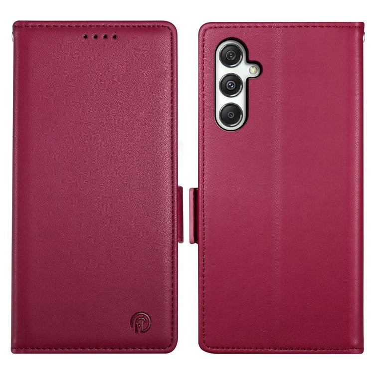 DF-010 For Samsung Galaxy M35 5G Stand Case PU Leather Wallet Phone Cover