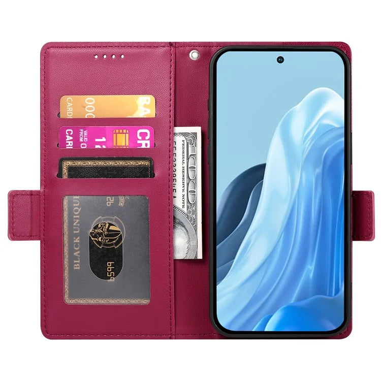 DF-010 For Samsung Galaxy M35 5G Stand Case PU Leather Wallet Phone Cover