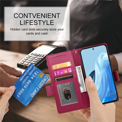DF-010 For Samsung Galaxy M35 5G Stand Case PU Leather Wallet Phone Cover