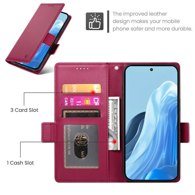 DF-010 For Samsung Galaxy M35 5G Stand Case PU Leather Wallet Phone Cover