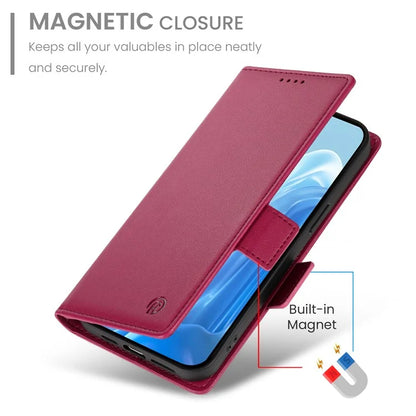 DF-010 For Samsung Galaxy M35 5G Stand Case PU Leather Wallet Phone Cover