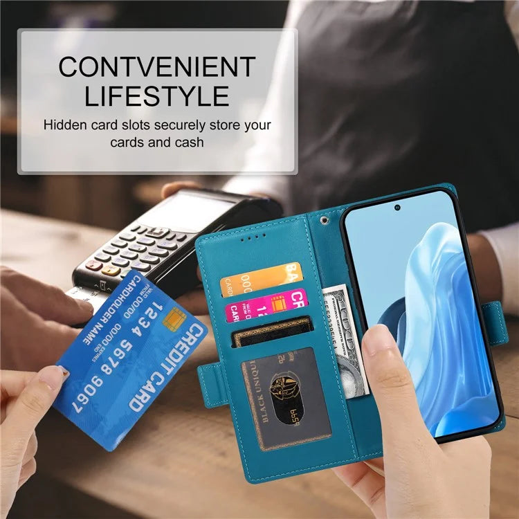 DF-010 For Samsung Galaxy M35 5G Stand Case PU Leather Wallet Phone Cover