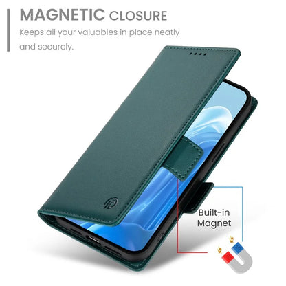 DF-010 For Samsung Galaxy M35 5G Stand Case PU Leather Wallet Phone Cover