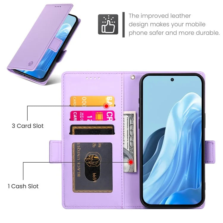 DF-010 For Samsung Galaxy M35 5G Stand Case PU Leather Wallet Phone Cover