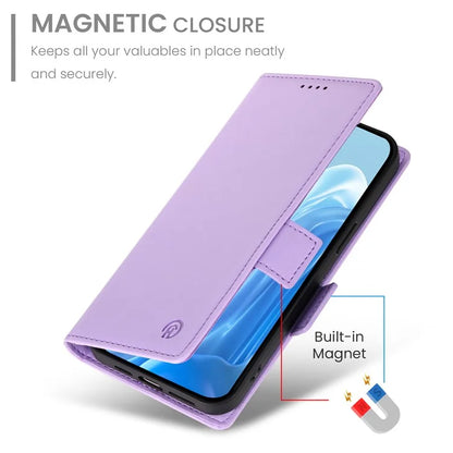 DF-010 For Samsung Galaxy M35 5G Stand Case PU Leather Wallet Phone Cover