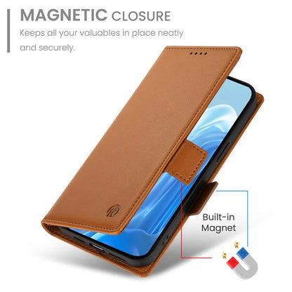 DF-010 For Samsung Galaxy M35 5G Stand Case PU Leather Wallet Phone Cover