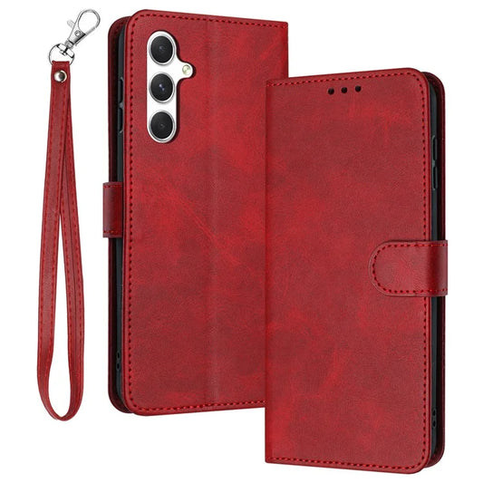 For Samsung Galaxy A16 5G Case Flip Stand PU Leather Wallet Phone Cover Calf Texture
