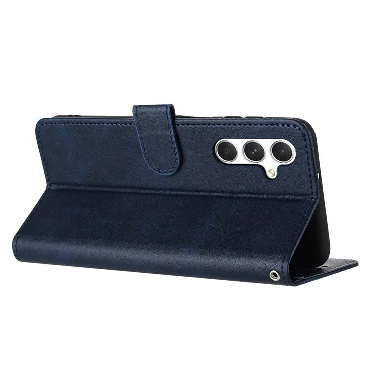 For Samsung Galaxy A16 5G Case Flip Stand PU Leather Wallet Phone Cover Calf Texture
