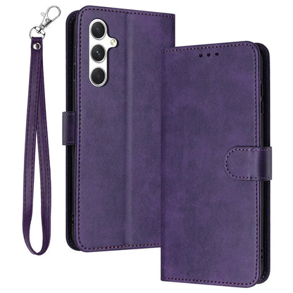 For Samsung Galaxy M35 5G Case Flip Stand PU Leather Wallet Phone Cover Calf Texture
