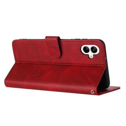 For Samsung Galaxy A06 Case Flip Stand PU Leather Wallet Phone Cover Calf Texture