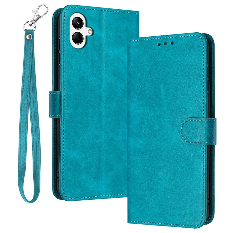 For Samsung Galaxy A06 Case Flip Stand PU Leather Wallet Phone Cover Calf Texture