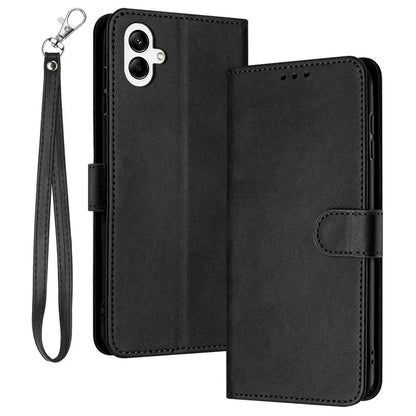 For Samsung Galaxy A06 Case Flip Stand PU Leather Wallet Phone Cover Calf Texture