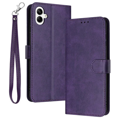 For Samsung Galaxy A06 Case Flip Stand PU Leather Wallet Phone Cover Calf Texture