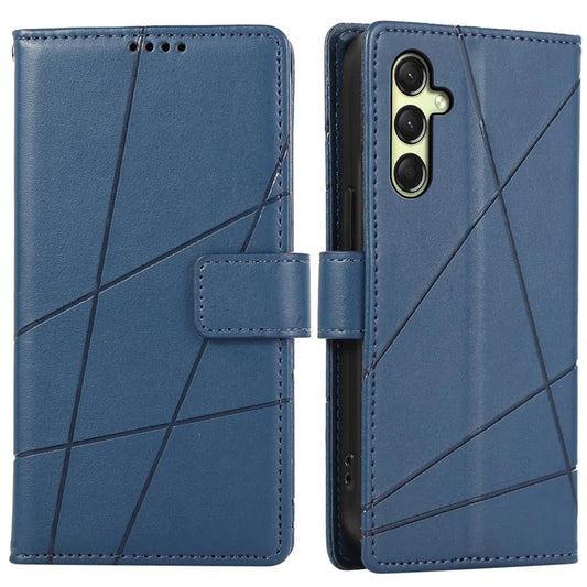 DF-06 For Samsung Galaxy A16 5G Phone Case Line Imprint Leather Wallet Cover