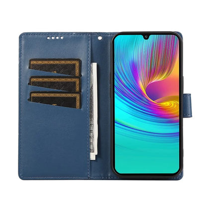 DF-06 For Samsung Galaxy A16 5G Phone Case Line Imprint Leather Wallet Cover