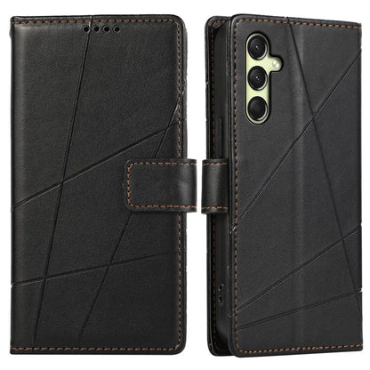 DF-06 For Samsung Galaxy A16 5G Phone Case Line Imprint Leather Wallet Cover