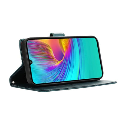 DF-06 For Samsung Galaxy A16 5G Phone Case Line Imprint Leather Wallet Cover