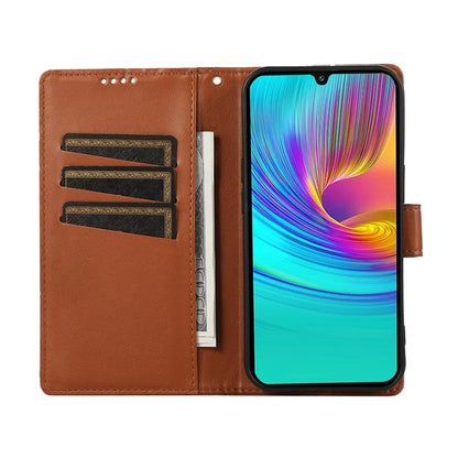 DF-06 For Samsung Galaxy A16 5G Phone Case Line Imprint Leather Wallet Cover