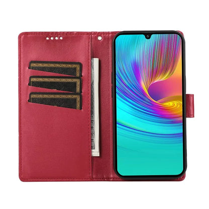 DF-06 For Samsung Galaxy A16 5G Phone Case Line Imprint Leather Wallet Cover