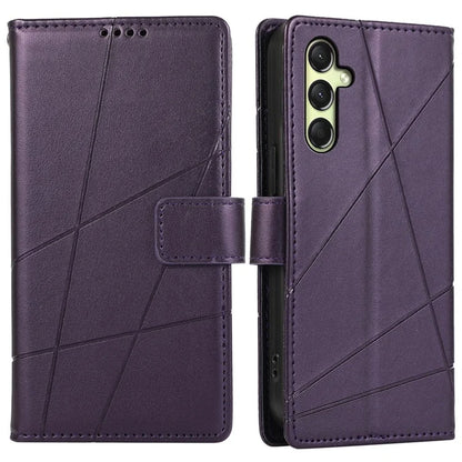 DF-06 For Samsung Galaxy A16 5G Phone Case Line Imprint Leather Wallet Cover